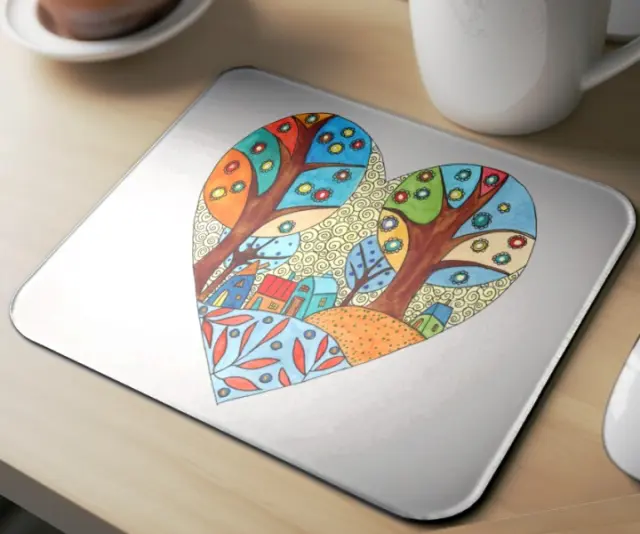 Mousepad ( village hearts -39 ) Διαστάσεις: 23cm(μήκος) x 20cm (ύψος) 2