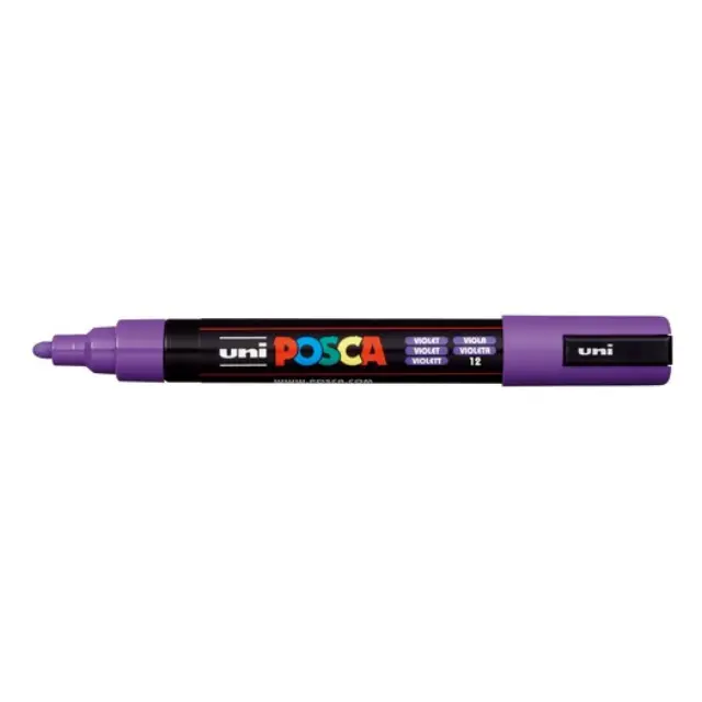 Uni-Ball Μαρκαδοροι Posca Pc-5M Medium Violet (PC5MMVI) (UNIPC5MMVI)