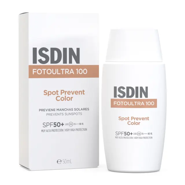 Isdin Fotoultra 100 Spot Prevent Color SPF50+ Αντηλιακή Κρέμα Προσώπου με Χρώμα 50ml