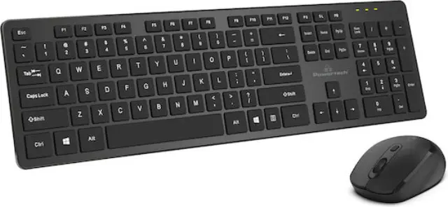 POWERTECH set ποντίκι + πληκτρολόγιο PT-1189, ασύρματο, 1600DPI, μαύρο 2