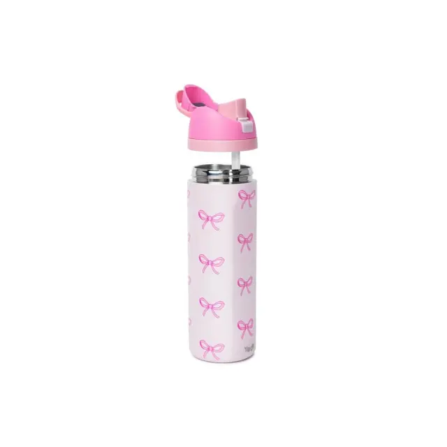 Μεταλλικό Θερμός 2 σε 1 Pink Bow YOLO 700ml 2