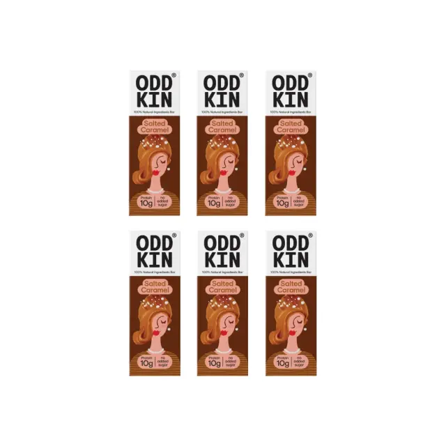 Μπάρα Πρωτεΐνης Αλατισμένη Καραμέλα • Oddkin • Combo 6 τμχ