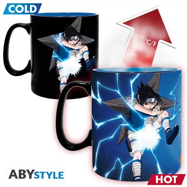 NARUTO - Mug Heat Change - 460 ml- Naruto + Sasuke