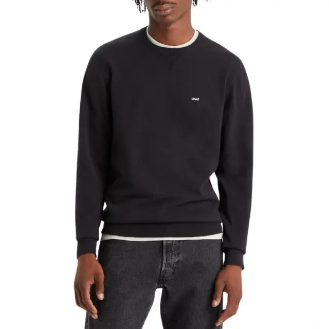 LEVI’S® LIGHTWEIGHT HOUSEMARK LOGO SWEATER BLACK BLACK - XL