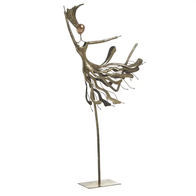 Φιγούρα Χρυσό Μέταλλο 41x17x77cm 3-70-627-0026