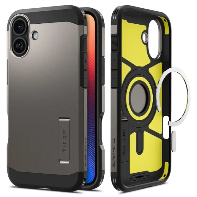 spigen Tough Armor MagSafe, black - iPhone 16 Plus