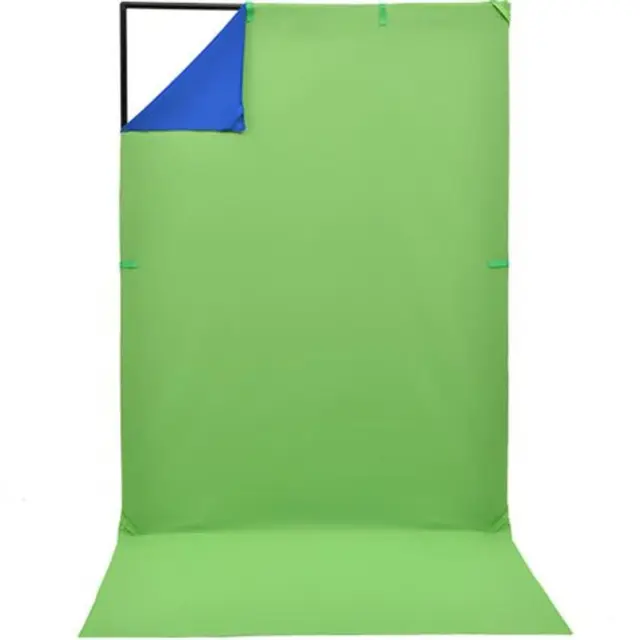Jinbei Σετ Στήριγμα Φόντα Μπλε Πράσινο 150x200cm
