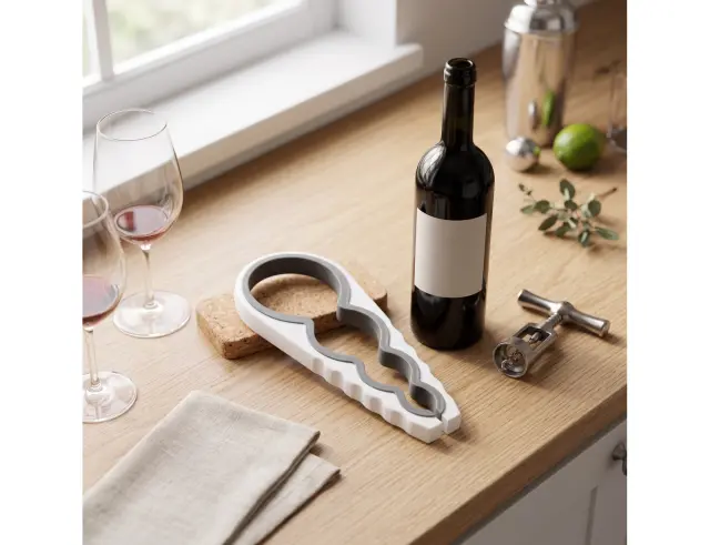 Ανοιχτήρι βάζων Bar Essentials 22275193 Πλαστικό και σιλικόνη, 22 x 9,5 cm, σε 2 επιλογές χρώματος, μαύρο/άσπρο 22275193