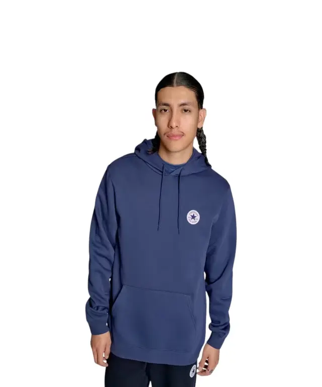 Converse - Ανδρική Μακρυμάνικη Φούτερ Chuck Patch Standard Fit CVM5K981-410 Μπλε - S
