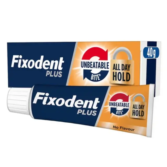 Fixodent | Plus Strong Bite Στερεωτική Κρέμα για Oλικές & Mερικές Oδοντοστοιχίες | 40ml
