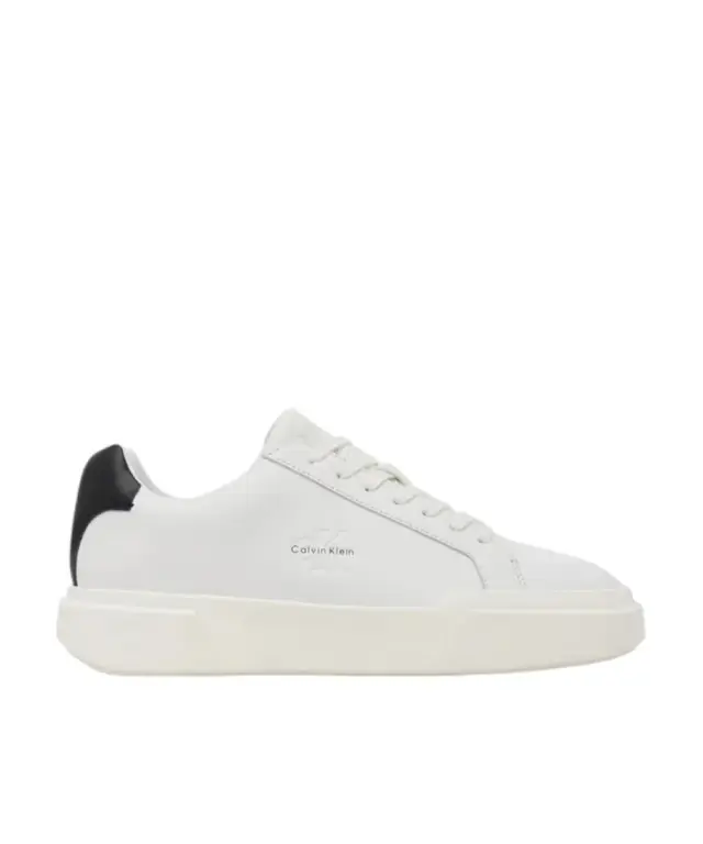 Calvin Klein - Ανδρικά Sneakers Chunky Cupsole Laceup Lth YM0YM01344-01W Λευκό