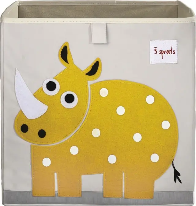3 Sprouts Καλάθι για παιχνίδια Rhino Yellow - 0812895000078 - 0317-IBXRHN