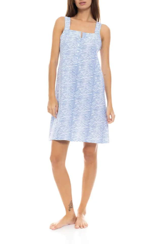 S1349 - Type - NIGHTGOWN BLUE LEO - S