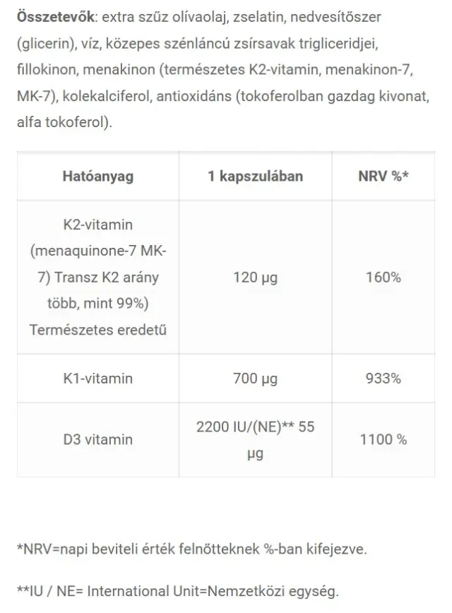 JutaVit Vitamin K2+D3+K1 2