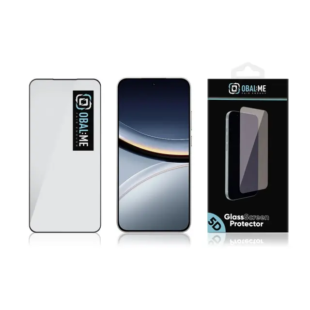 OBAL:ME 5D Glass Screen Protector for Xiaomi Poco F7 Black 3