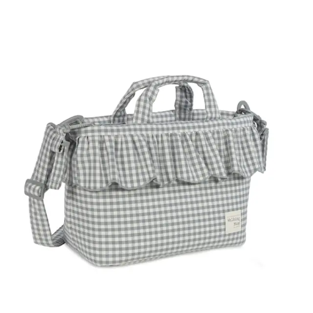 Walking Mum: Τσάντα Αλλαξιέρα Praline Vichy Matcha 44x29x12εκ. 3