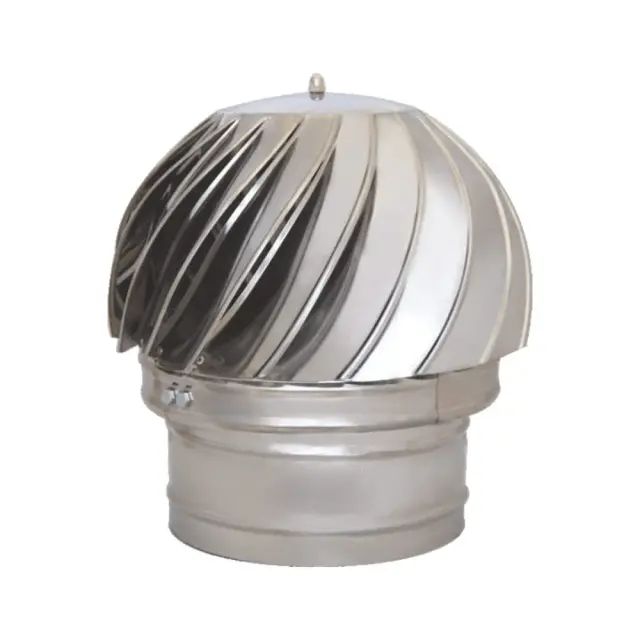 Καπέλο Καμινάδας ΠεριστροΦικό (Μπάλα) Inox - Φ130