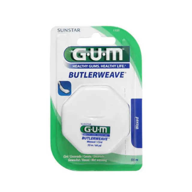 GUM ButlerWeave (1155) Waxed Floss Κηρωμένο Οδοντικό Νήμα, 55m 3