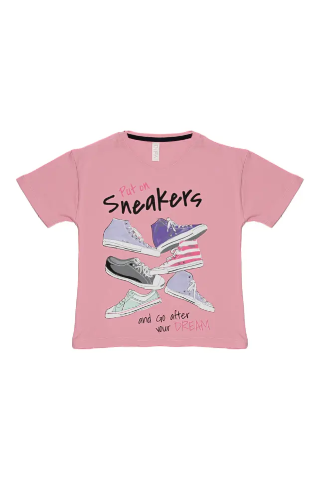 T-Shirt Kid Sneakers Ροζ