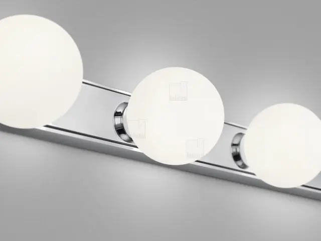 LIS Φωτιστικό Οροφής Τοίχου LED Χρωμίου IP44 12W 2900K Χρώμιο 3