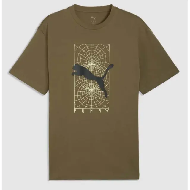 Puma Pumatech Realxed T-Shirt (692233-81) - Λαδί 2