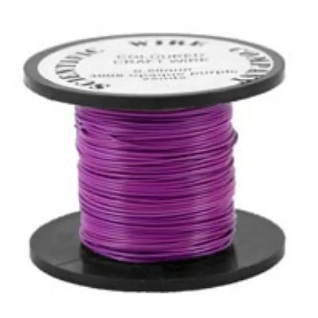 Χρωματιστό Σύρμα - Opaque Purple - Ø0.50mm - 25m