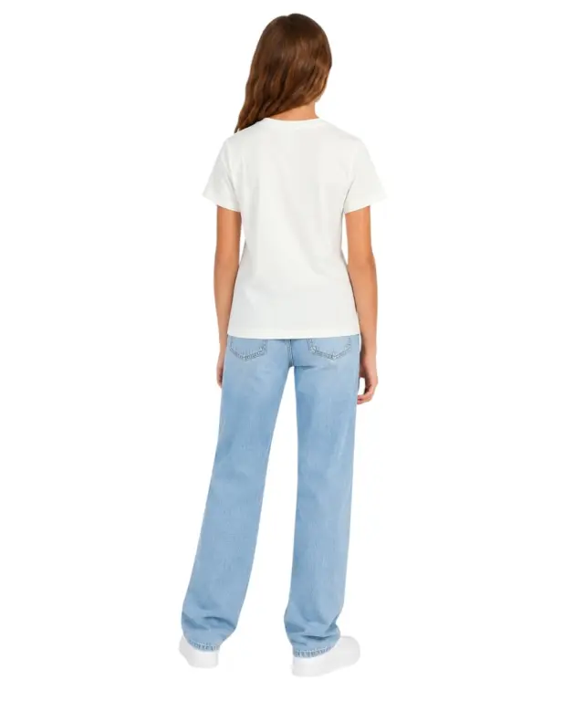 Guess Jeans - Παιδικό Κοντομάνικο Μπλουζάκι J6YI41K4760-G054 Λευκό - 12 ετών 2