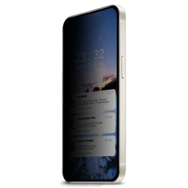Αντιχαρακτικό Τζάμι Προστασίας Privacy Tempered Glass για Samsung Galaxy A14 5G/ 4G Full Cover Black OEM 3