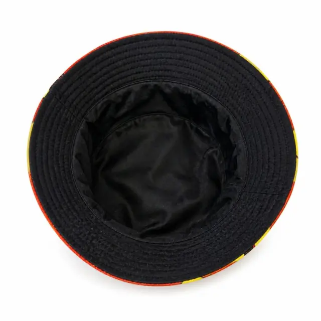 Ghetto Flame Bucket Hat Orange Yellow – Adult Size | Polyester / Cotton 2