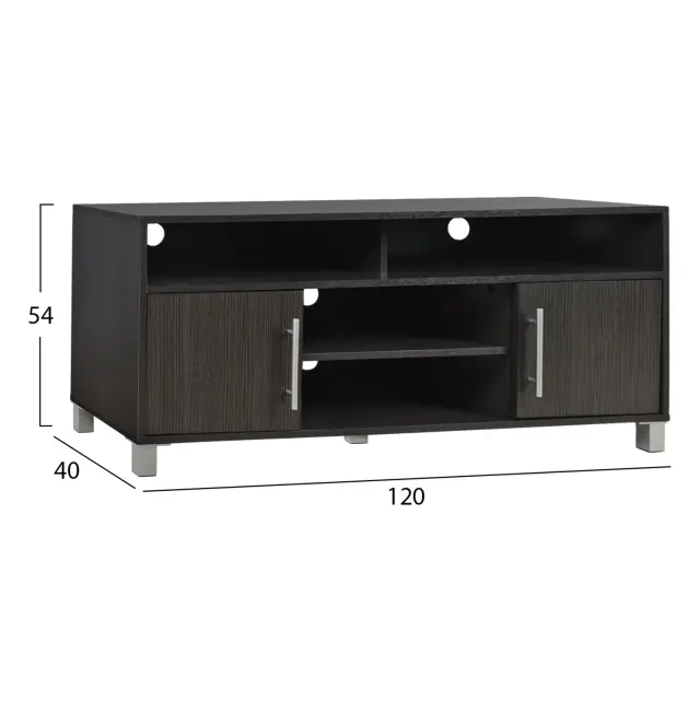 ΕΠΙΠΛΟ ΤΗΛΕΟΡΑΣΗΣ ΜΕΛΑΜΙΝΗΣ FB92202.01 ZEBRANO 120x40x54 εκ. 2