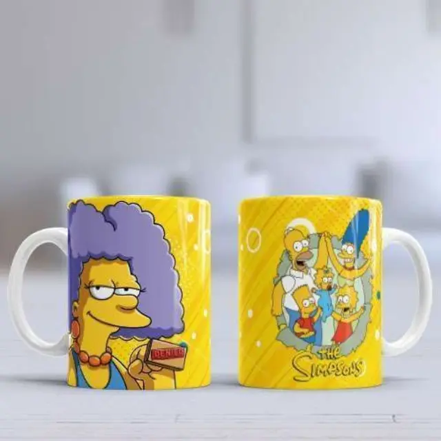 Kούπα κεραμική λευκη 330ml Simpsons - Selma Bouvier η κούπα είναι με συσκευασία δώρου