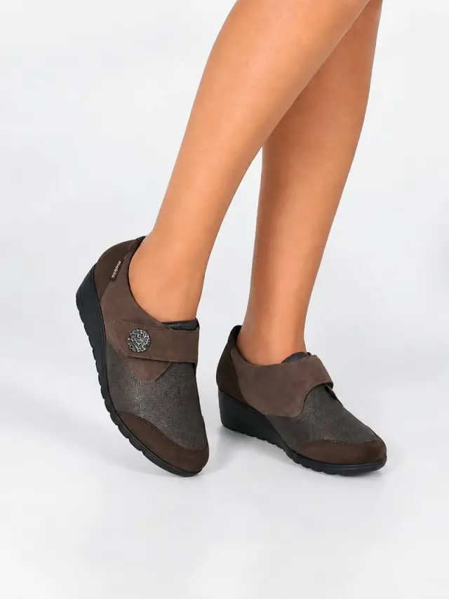 Mephisto Μοκασίνια-Loafers Γυναικείο δέρμα Nubuck/δέρμα Καφέ MEP/BRANDA D/OAK - 41 2