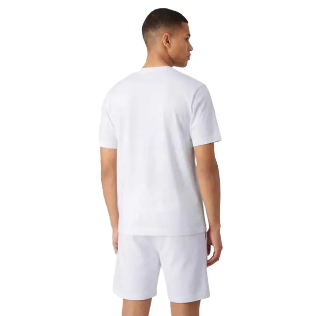 Champion Men's Standard Fit Prnted Chest Logo Shortsleeve T-Shirt Άσπρο 222280-WW001 (Champion) 2