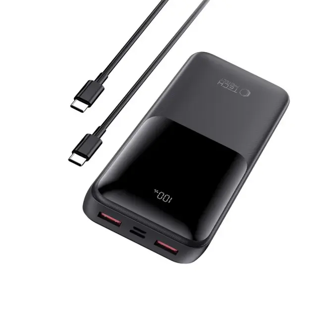Tech-Protect® PB02 Power Bank 20000mAh 22.5W με 2xUSB-A και 1XUSB-C-Μαύρο 2