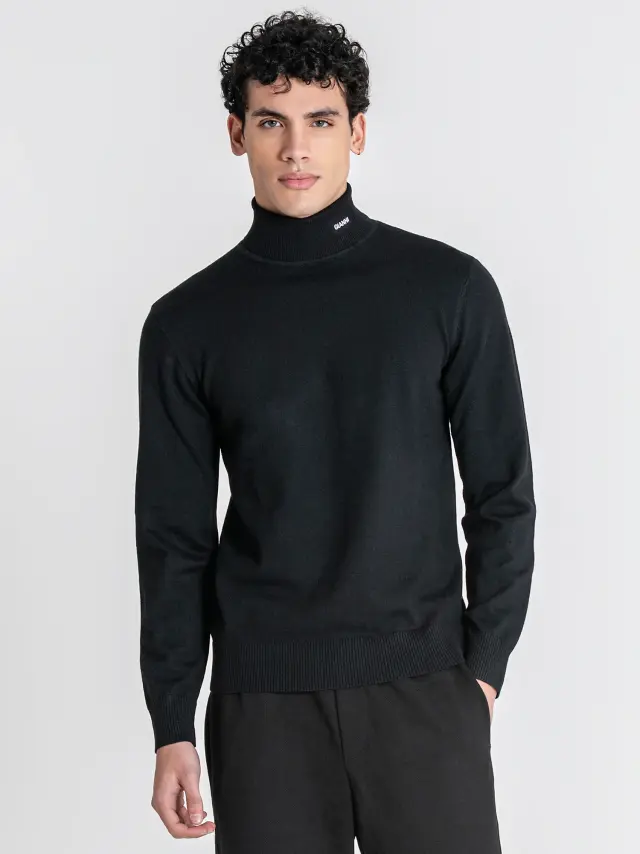 Gianni Kavanagh Ανδρικό SOFT Πλεκτό Ζιβάγκο – Black - XL
