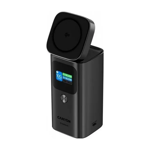 Canyon PowerBank OnPower 150 15000mAh 100W Aluminium Qi2 Magnetic Graphite (CNS-CPB150DG)