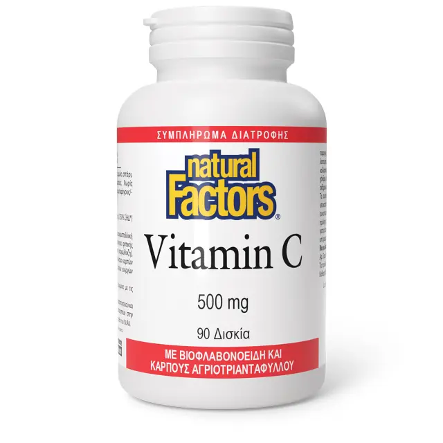 Vitamin C, 500 mg, with bioflavonois, 90 ταμπλέτες