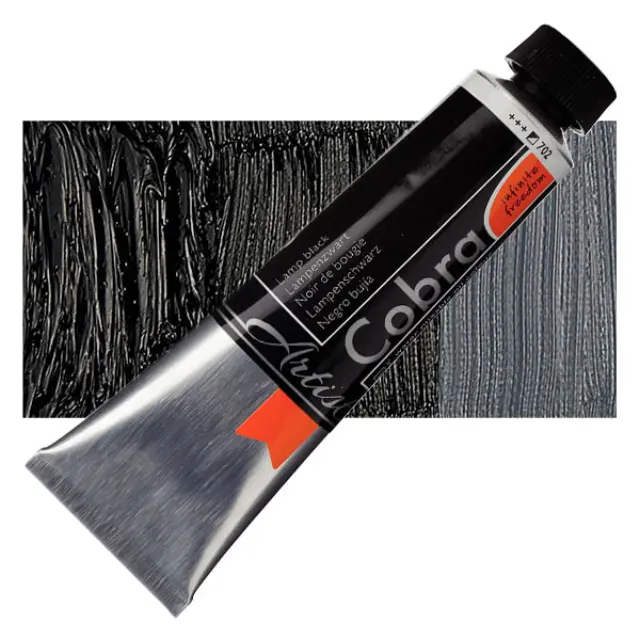 Λάδι Νερού Talens Cobra - 702 Lamp Black - 40ml
