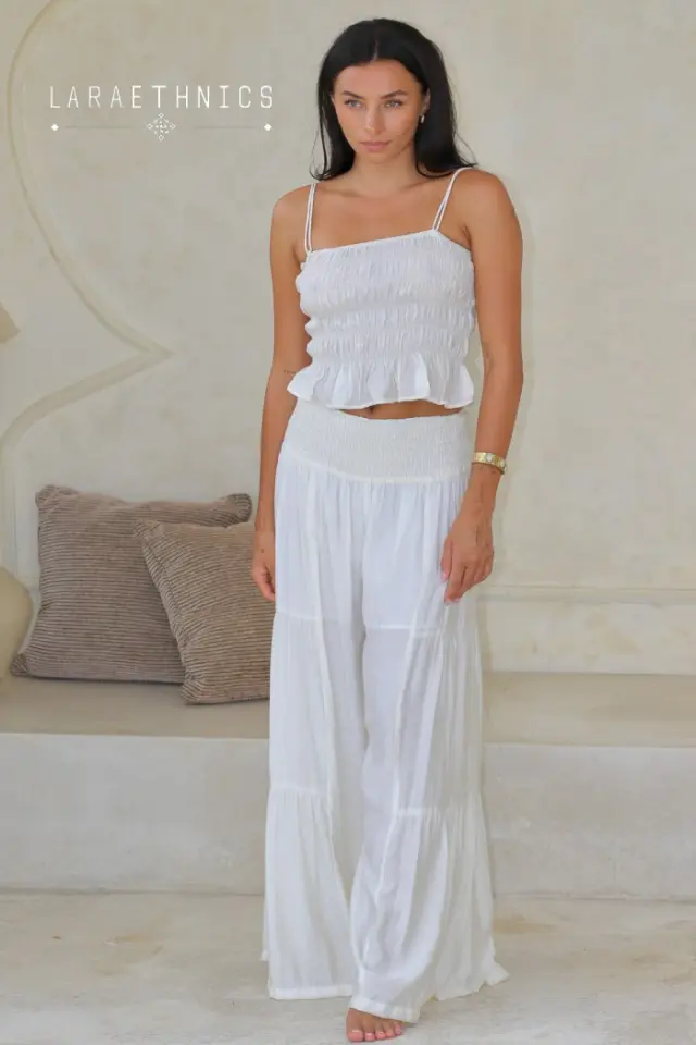 LARA ETHNICS “EMILE” PANTS (EMILE-WHITE) 2