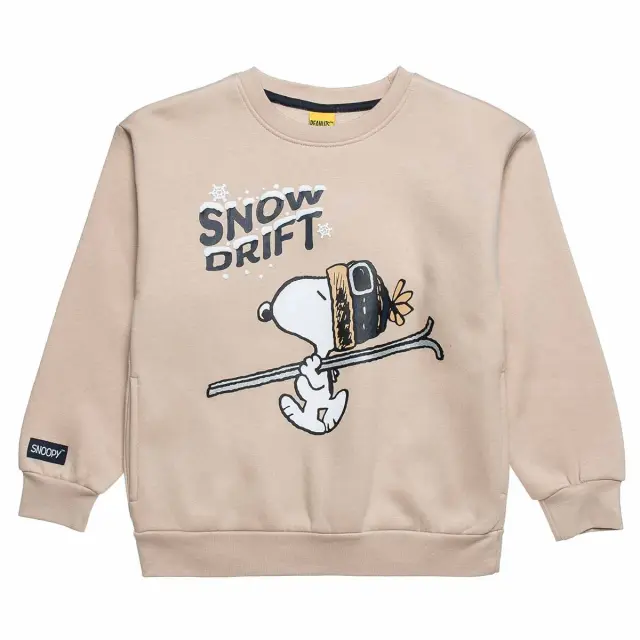 Σετ φόρμας φούτερ Snoopy με ανάγλυφα στοιχεία 2