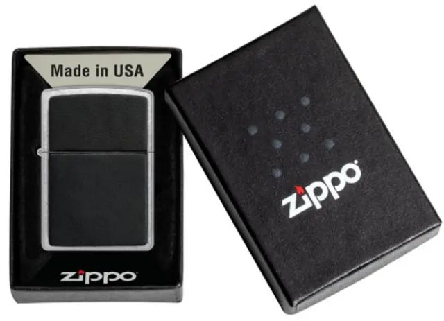 ZIPPO Αναπτήρας - Street Chrome Black Leather (46778) 3