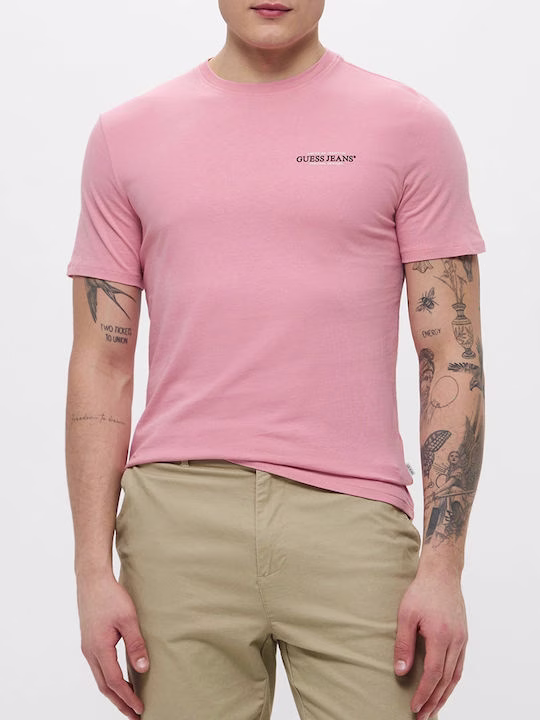 Guess T-shirt Ροζ Ροζ - XL 3