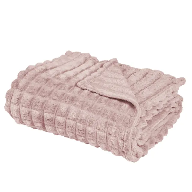 Κουβέρτα Καναπέ 130x170 330gsm Fleece Das Home 1388 Nude 100% Πολυέστερ 2