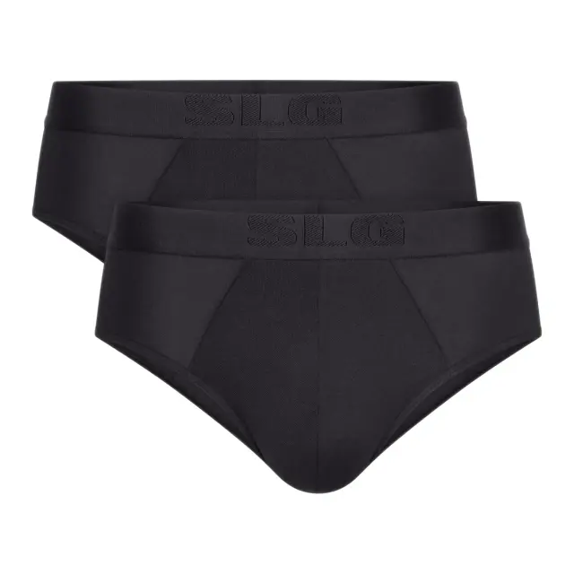 Sloggi Ανδρικό Slip SLG Base Soft Brief - Διπλό Πακέτο, Χρώμα Μαύρο
