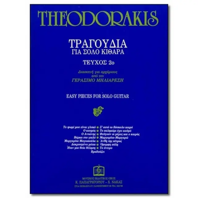 Panas - Θεοδωράκης Μ. - Τραγούδια για Αρχάριους Vol. 2 (Γ. Μηλιαρέσης)
