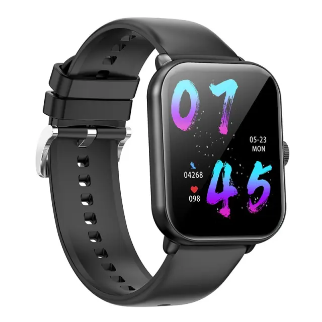 Smartwatch Hoco Y3 Pro IP67 Screen 1.95" 350mAh v5.1 με Δυνατότητα Κλήσεων Silicon Band Μαύρο 3