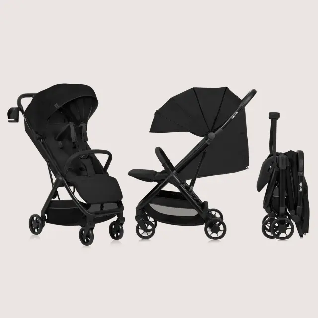Lionelo Julie Air Καρότσι Ταξιδίου έως 22kg Black Onyx 2