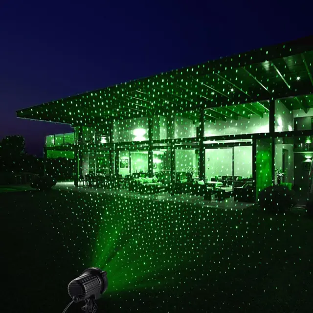 Προτζέκτορας LASER με τηλεχειρισμό, πράσινες - κόκκινες κουκίδες
