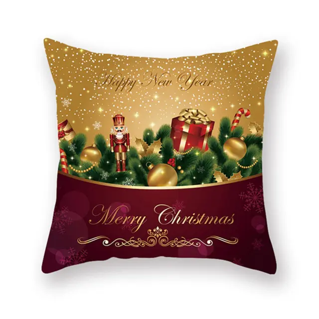 Διακοσμητικό Μαξιλάρι 45Χ45 Με Γέμιση Xmas Viopros 263 Πολύχρωμο 100% Πολυέστερ