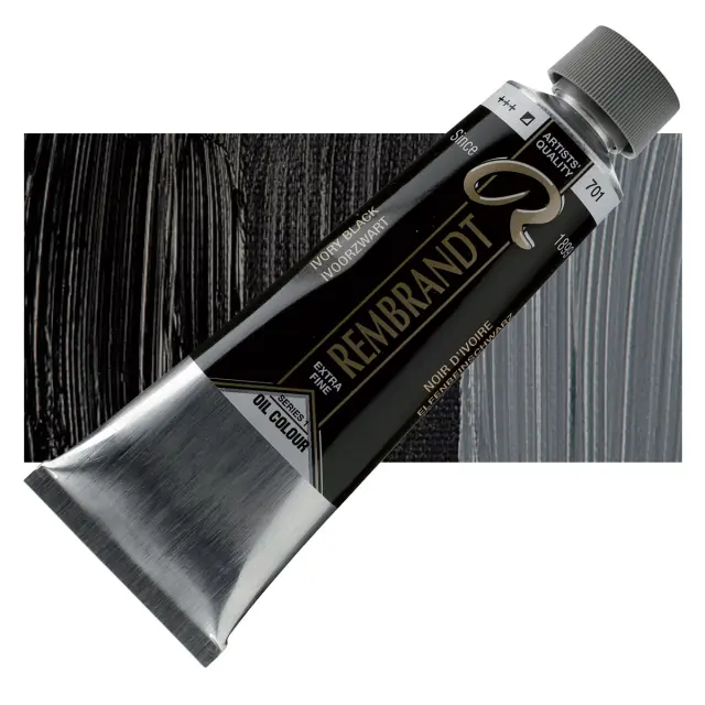 Λάδι Talens Rembrandt - 701 Ivory Black - 150ml